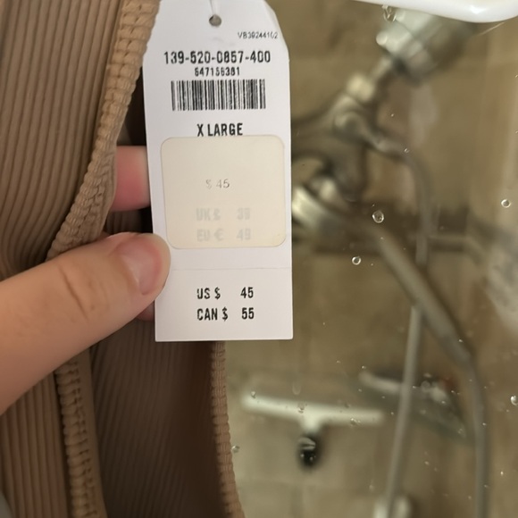 NWT Ribbed Beige Bodysuit from Abercrombie - Picture 3 of 3